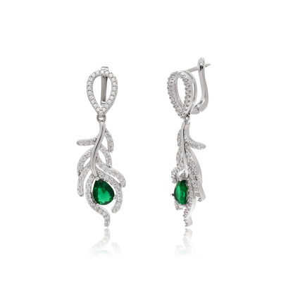 Leafy Brilliance Silver Set