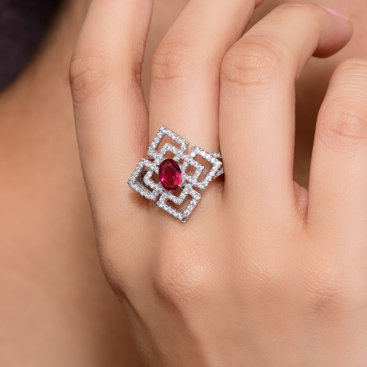 Crimson Brilliance Ring