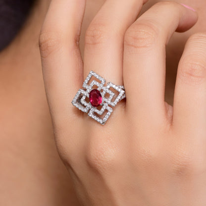 Crimson Brilliance Ring