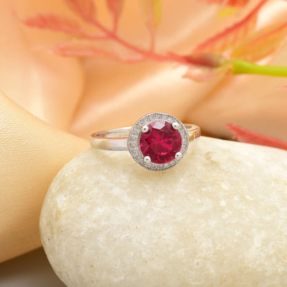 Crimson Glow Ring