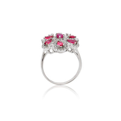 Crimson Elegance Ring