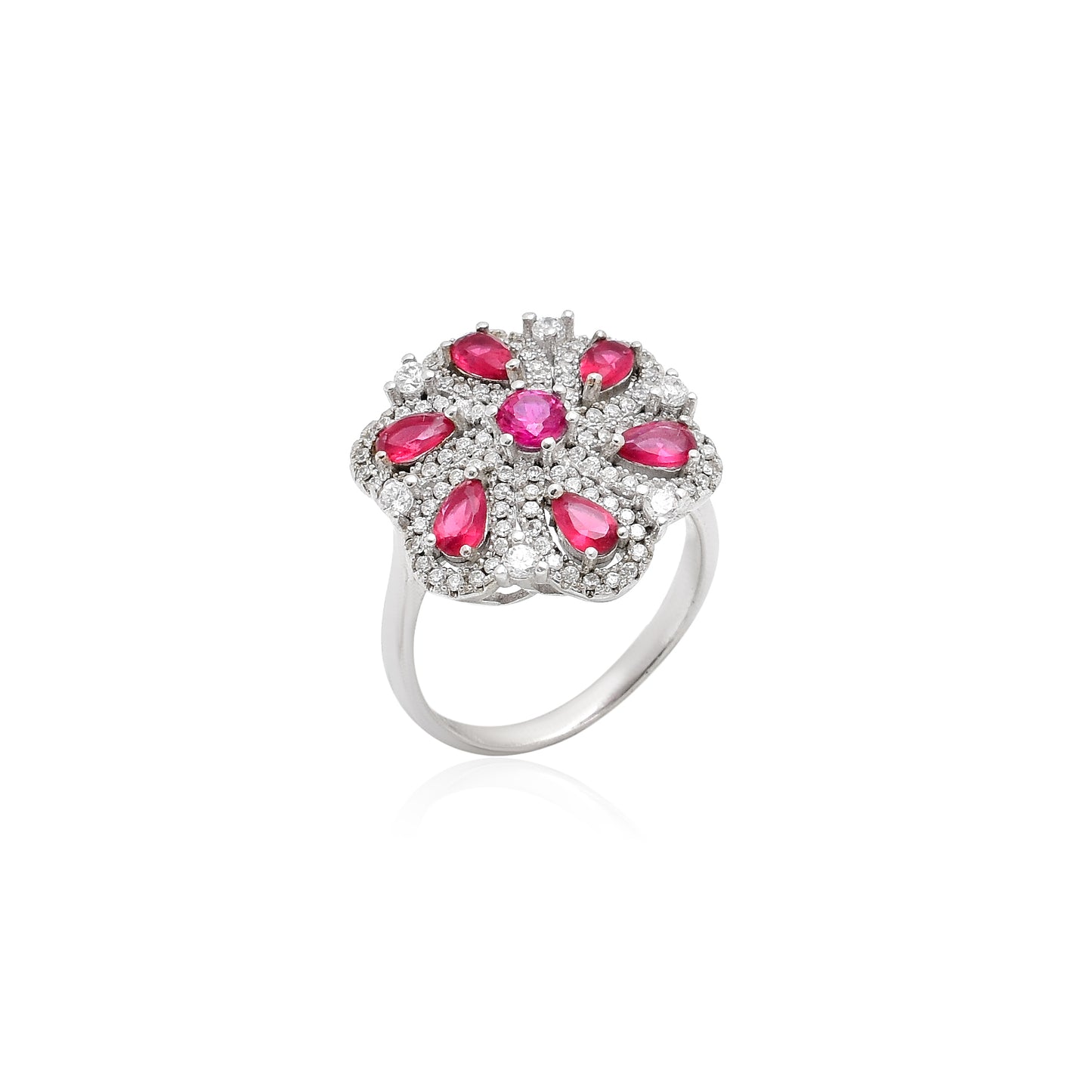 Crimson Elegance Ring