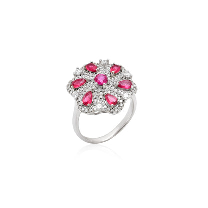 Crimson Elegance Ring