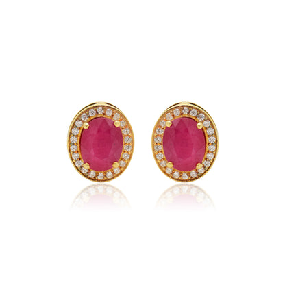 Radiant Scarlet Elegance Earrings