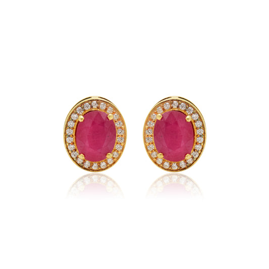 Radiant Scarlet Elegance Earrings