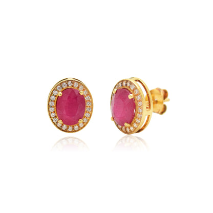 Radiant Scarlet Elegance Earrings
