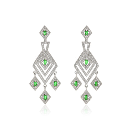 Emerald Sparkle Elegance Earrings