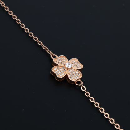 Blossom Glow Silver Bracelet