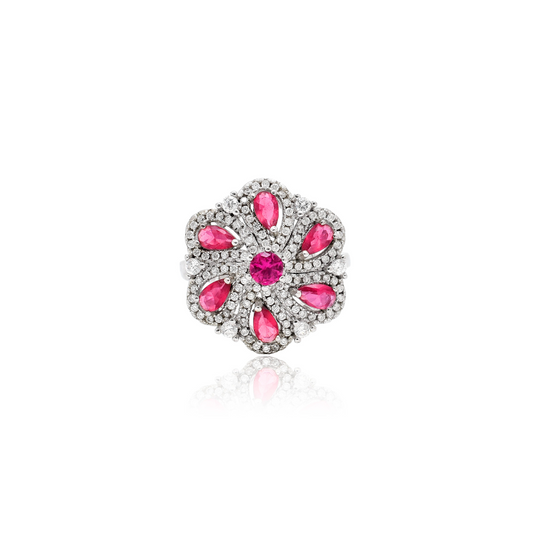 Crimson Elegance Ring