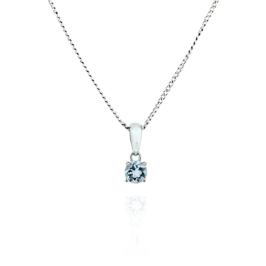 Ocean Calm Aquamarine Pendant