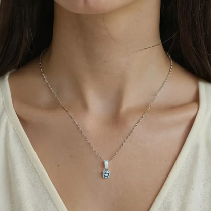 Ocean Calm Aquamarine Pendant
