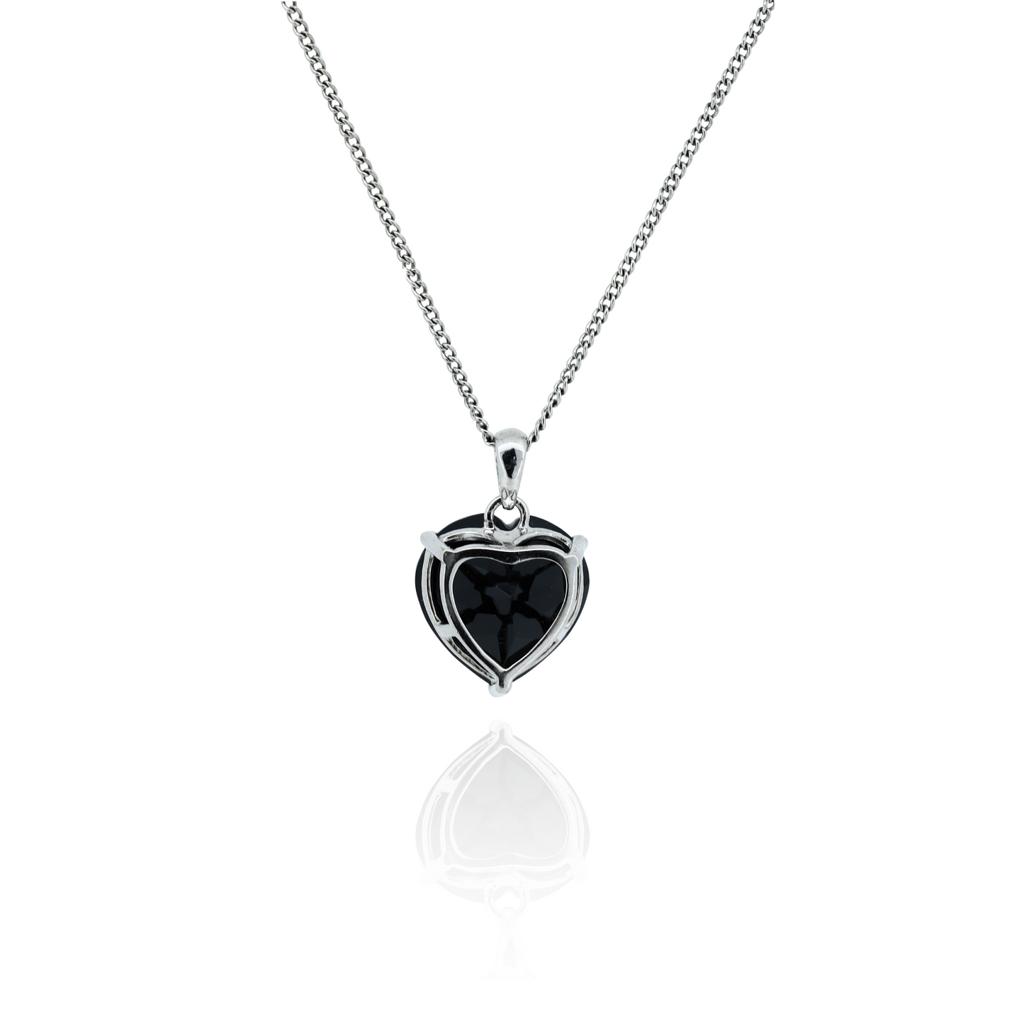 Black Onyx Silver Pendant