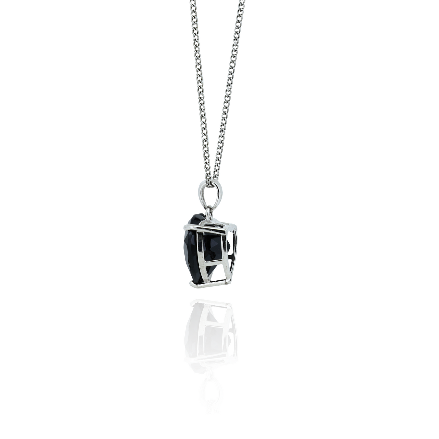 Black Onyx Silver Pendant
