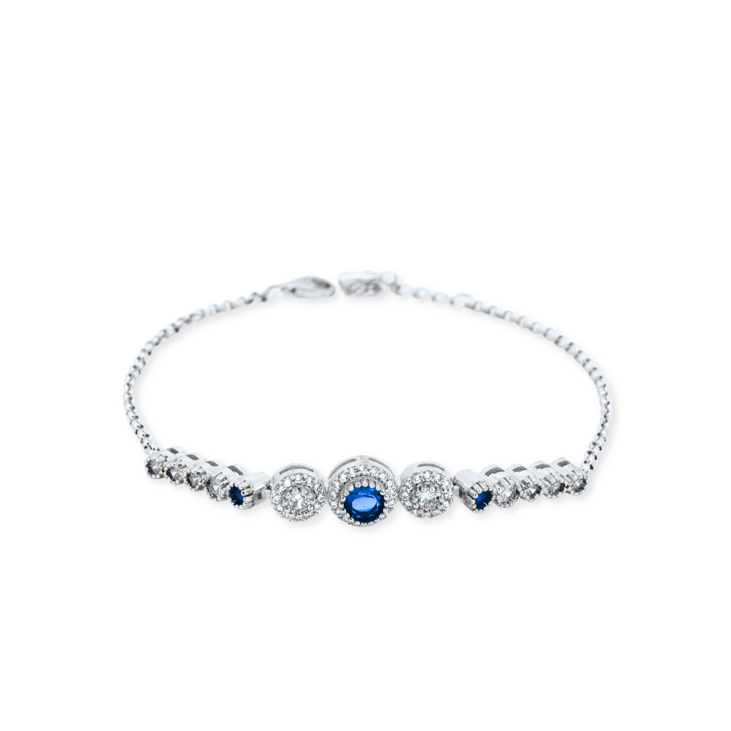 Crimson Vision Silver Bracelet