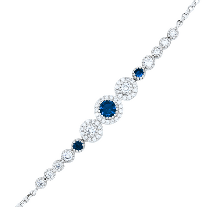 Crimson Vision Silver Bracelet