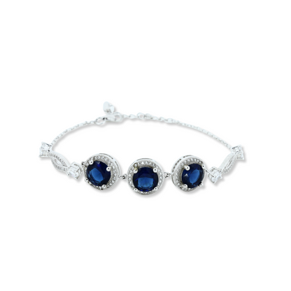 Circular Design Silver Bracelet