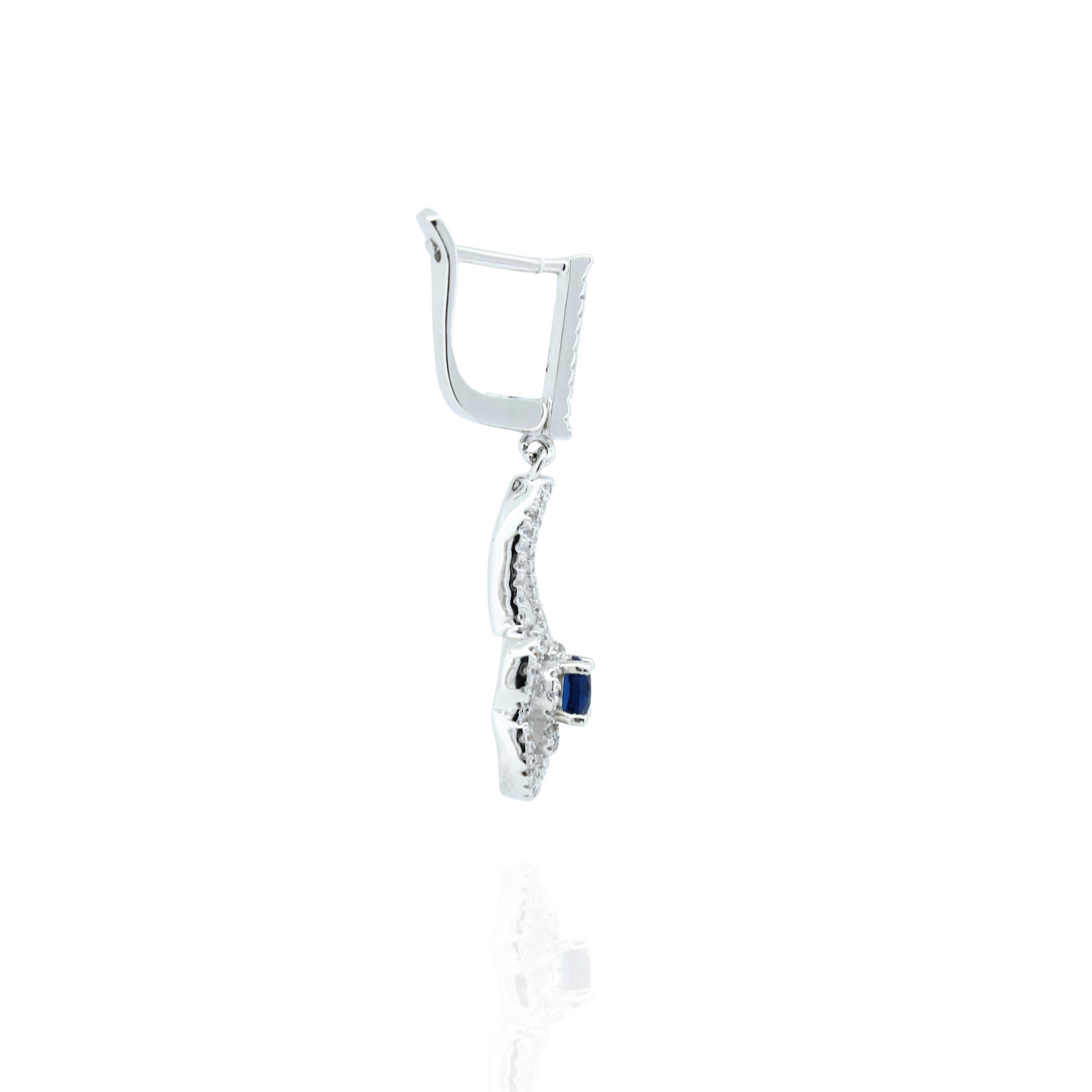 Ocean Blue Silver Earrings