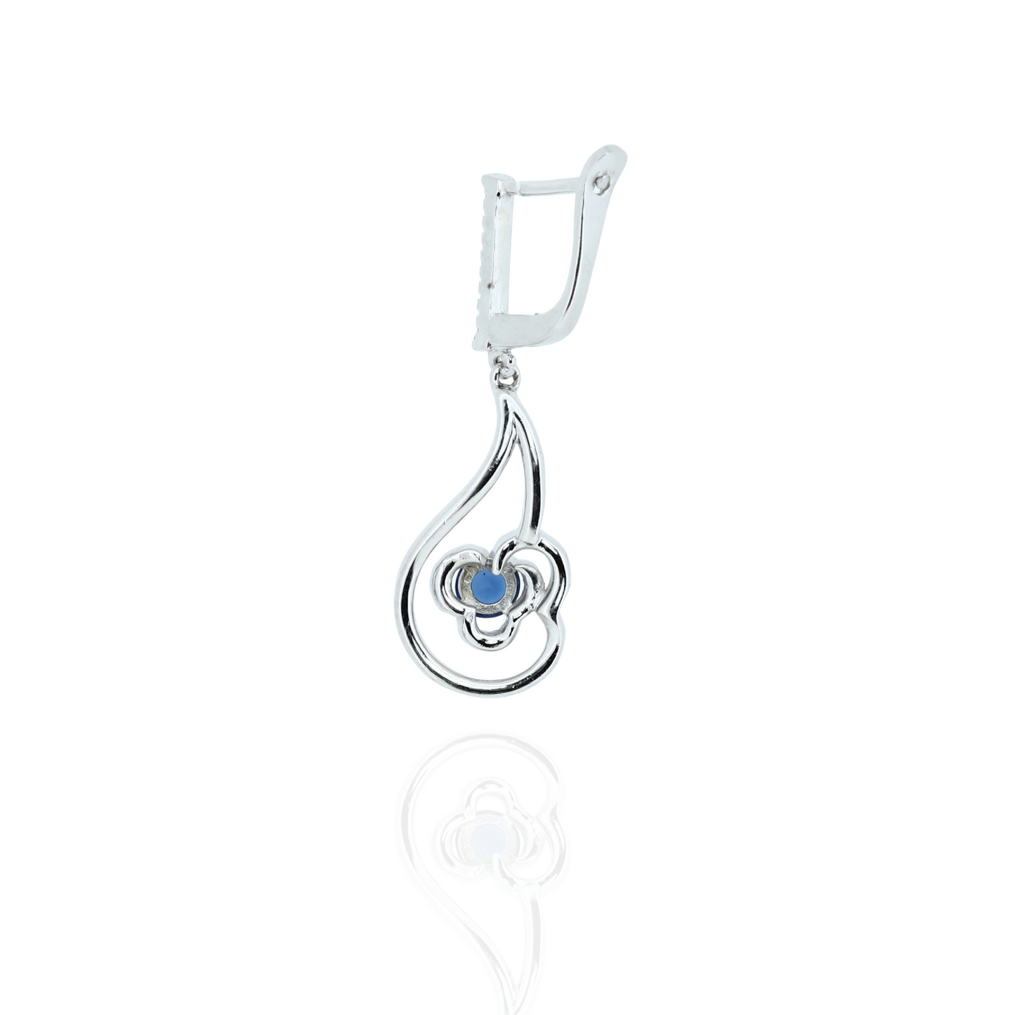 Ocean Blue Silver Earrings