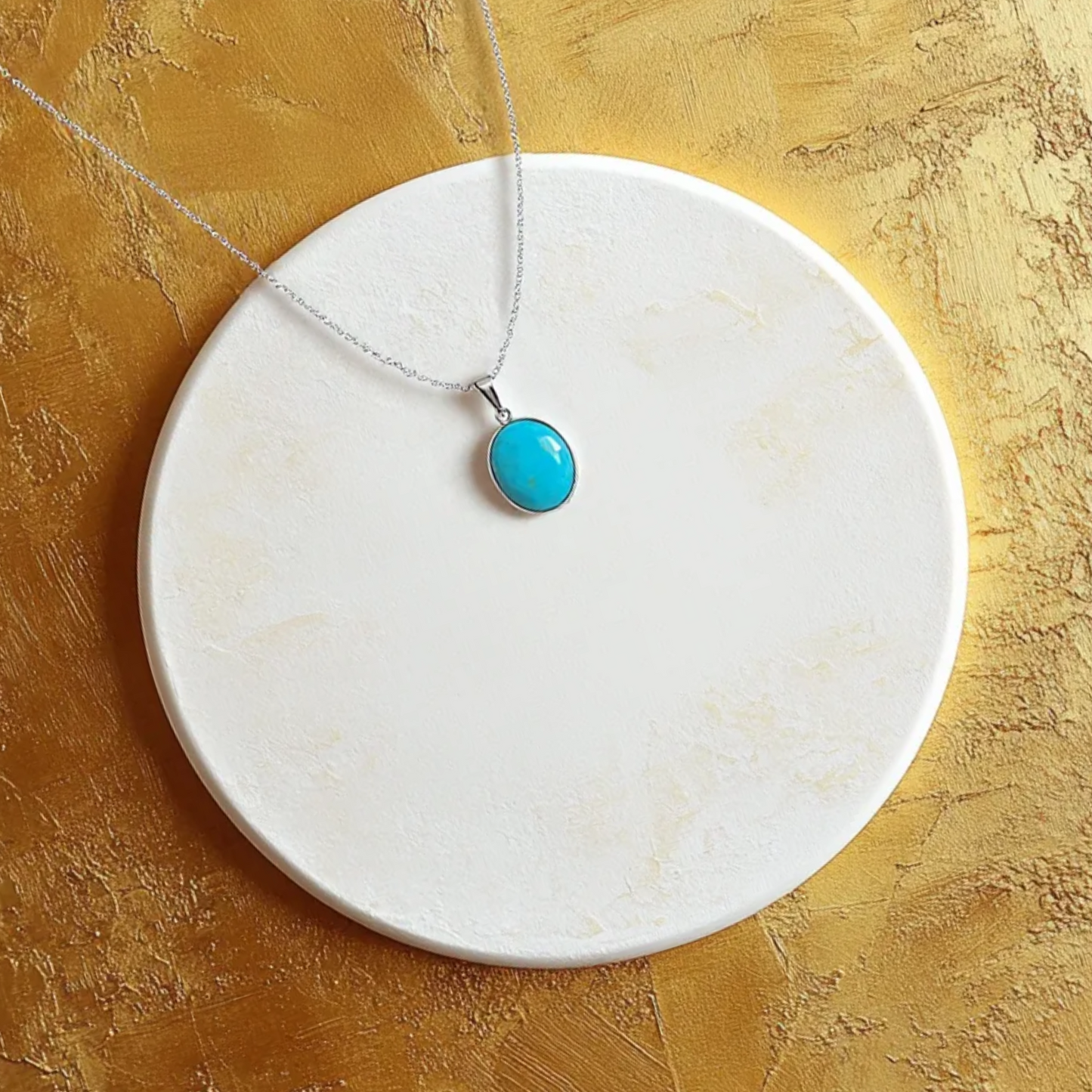 Tranquil Turquoise Silver Necklace