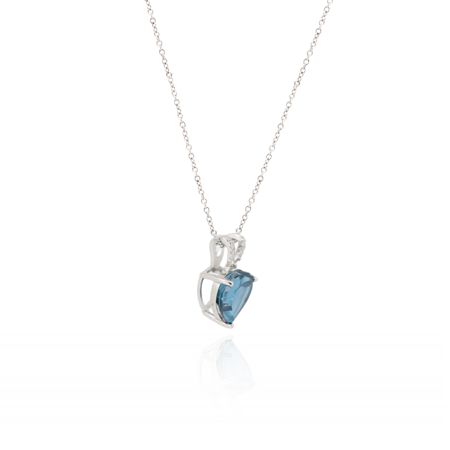 Heart Midnight London Topaz Necklace
