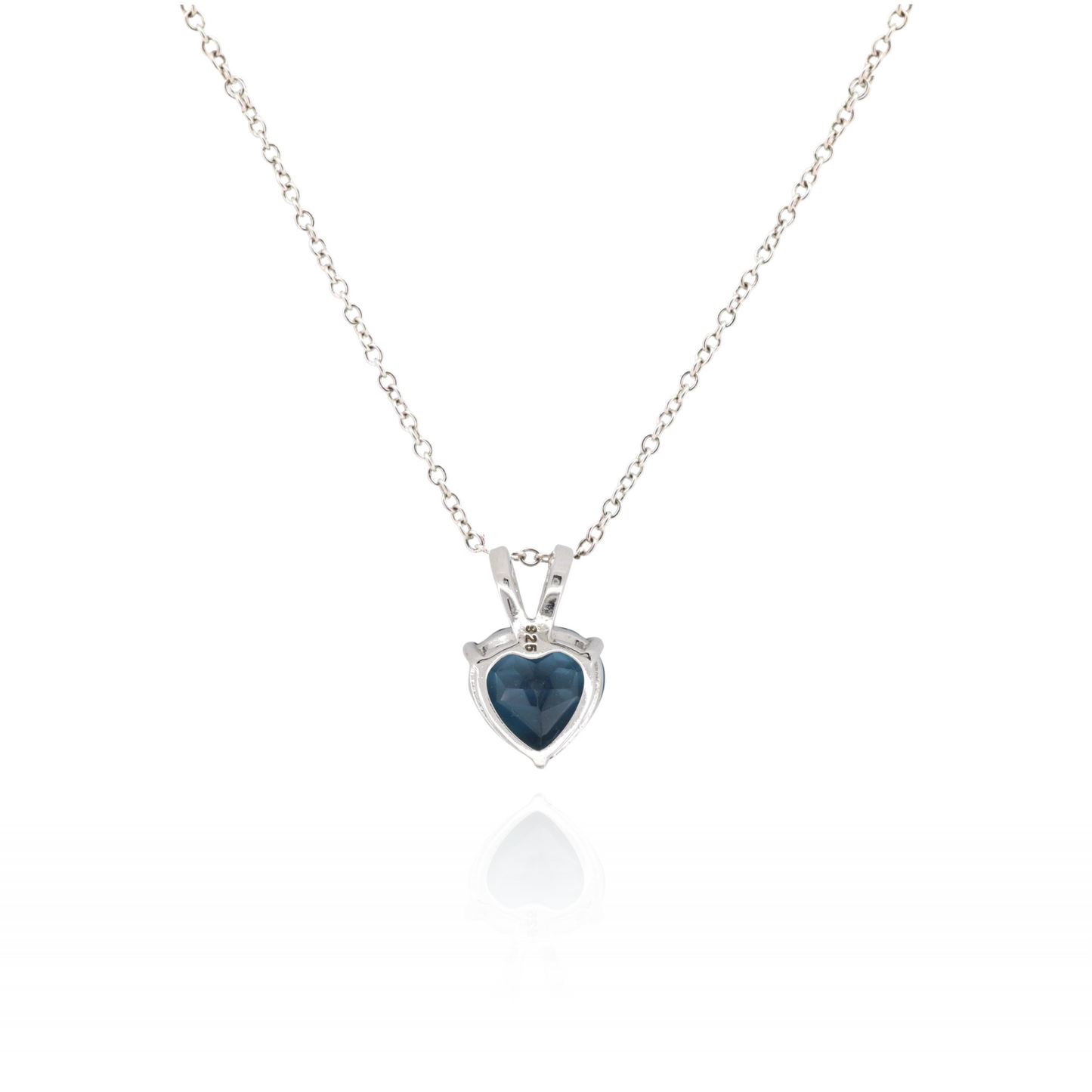 Heart Midnight London Topaz Necklace