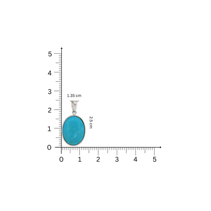 Tranquil Turquoise Silver Necklace