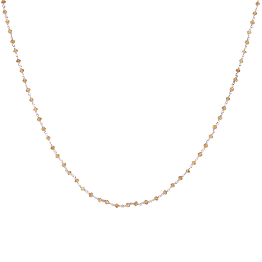 Sunshine Citrine Silver Chain