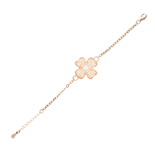 Blossom Glow Silver Bracelet