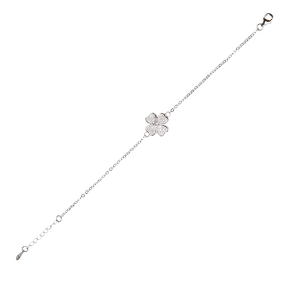 Blossom Glow Silver Bracelet