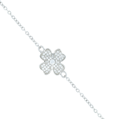 Blossom Glow Silver Bracelet