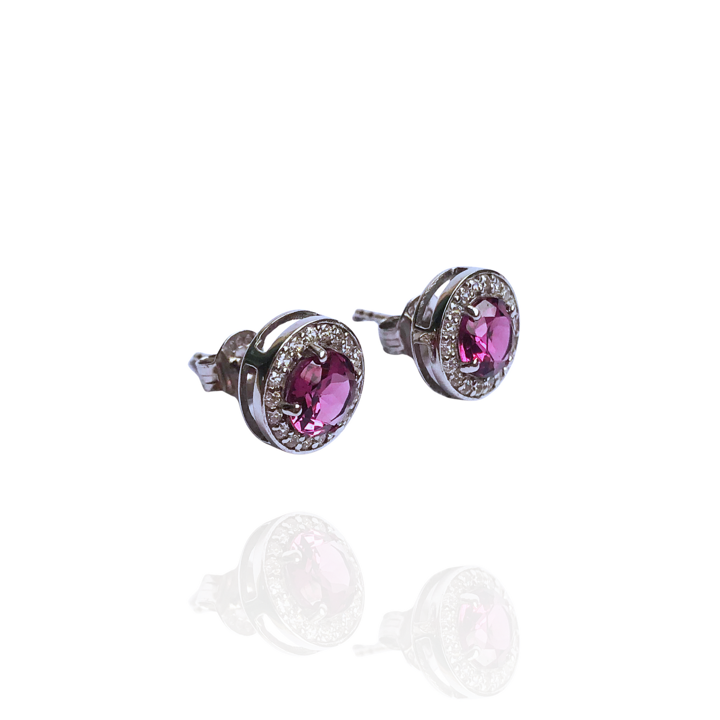 Velvet Garnet Studs