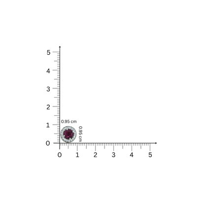 Velvet Garnet Studs