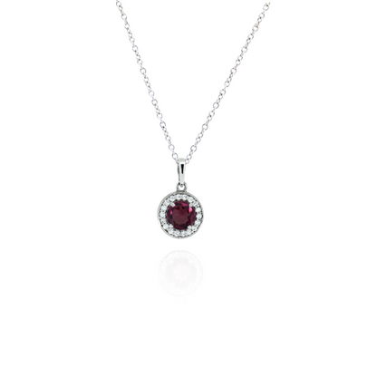 Crimson Soul Garnet Necklace