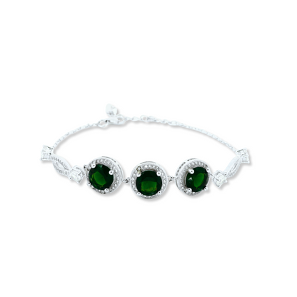 Circular Design Silver Bracelet