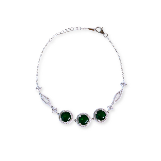 Circular Design Silver Bracelet