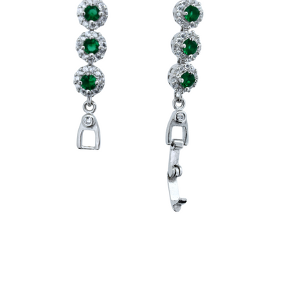 Emerald Mist Silver Bracelet