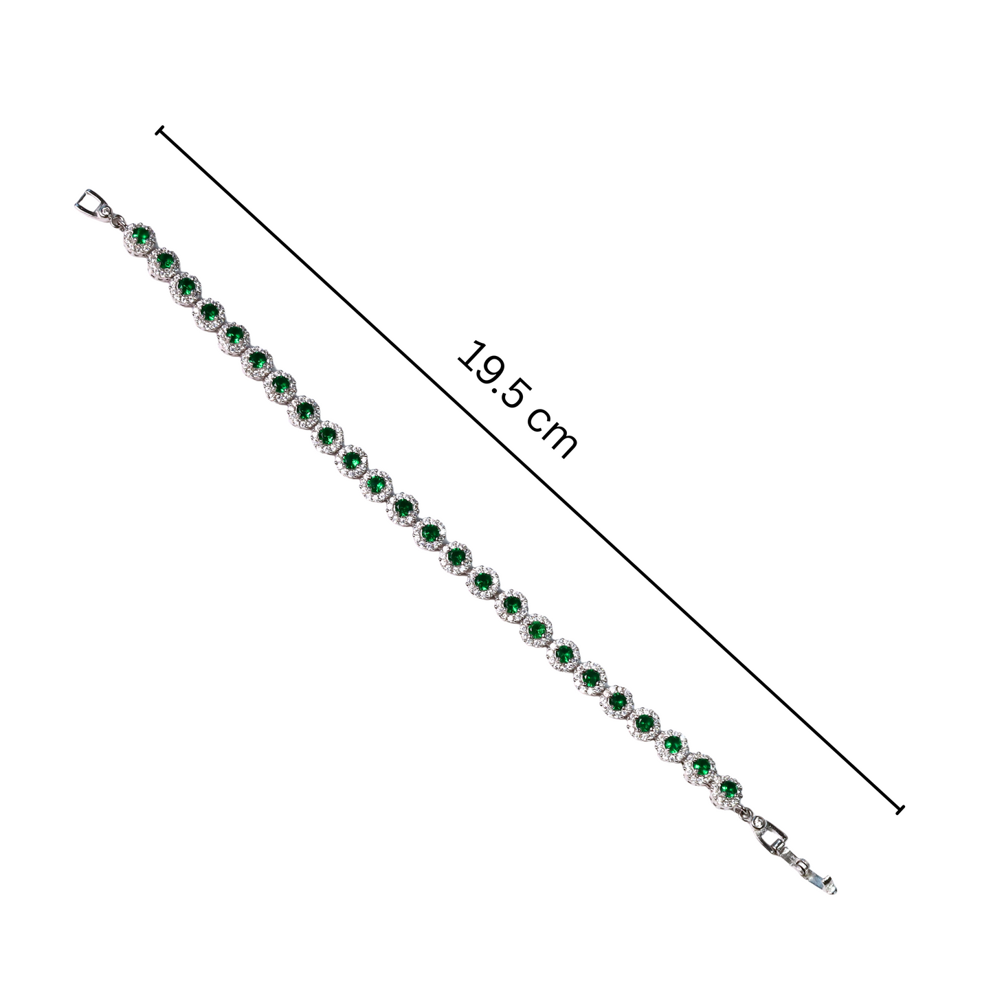 Emerald Mist Silver Bracelet