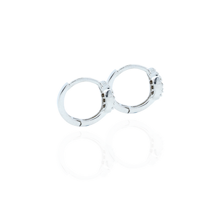 Luna Heart Silver Studs