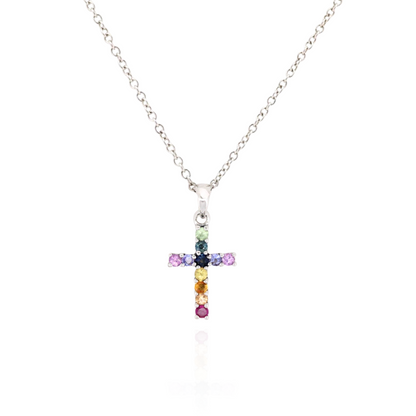 Prism of Faith Silver Necklace