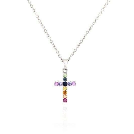 Prism of Faith Silver Necklace