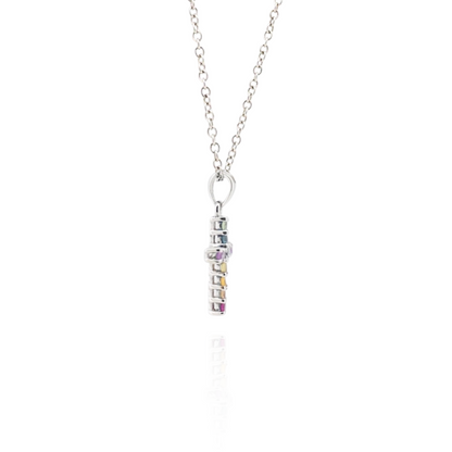 Prism of Faith Silver Necklace