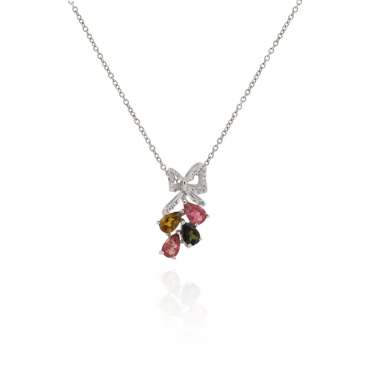Twilight Bow Tourmaline Necklace