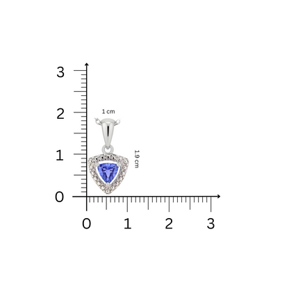 Violet Prism Silver Necklace