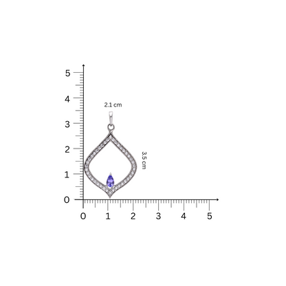 Geo Edge Tanzanite Necklace