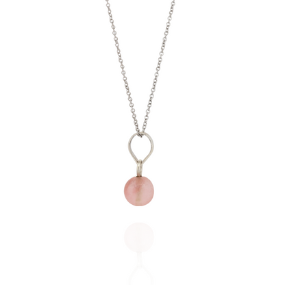 Blush Aura Silver Pendant