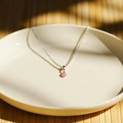 Blush Aura Silver Pendant
