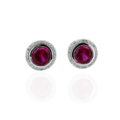 Crimson Spark  Earrings