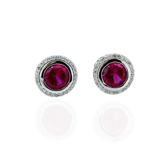 Crimson Spark  Earrings