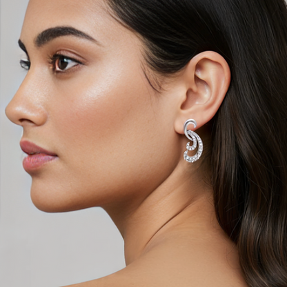 Peacock Stud Earring