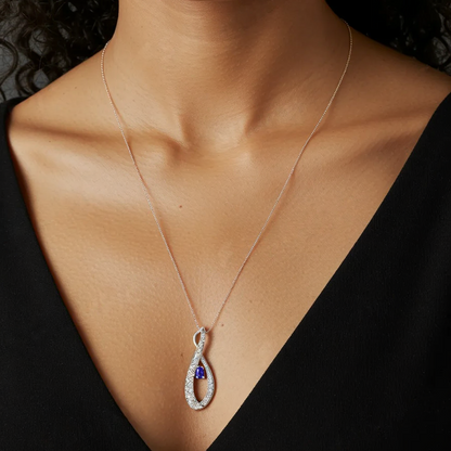Celestial Twist Tanzanite Necklace